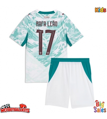 Portugal Rafael Leao #17 Replica Away Stadium Kit for Kids World Cup 2026 Short Sleeve (+ pants)